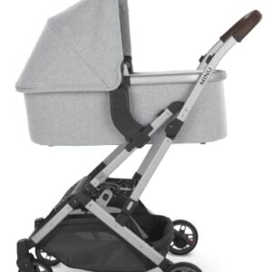 MINU V2 Stroller-Greyson (Charcoal mélange/Carbon/Saddle Leather)+ Adapter for Bassinet/MESA + Bassinet - Greyson (Charcoal Melange/Carbon)