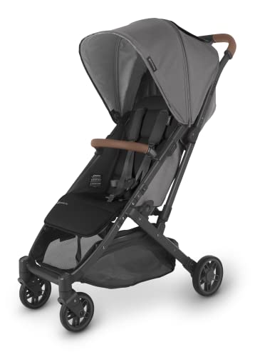 MINU V2 Stroller-Greyson (Charcoal mélange/Carbon/Saddle Leather)+ Adapter for Bassinet/MESA + Bassinet - Greyson (Charcoal Melange/Carbon)