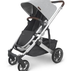 Cruz V2 Stroller - Stella (Grey Brushed mélange/Silver/Chestnut Leather) + MESA MAX - Jake (Charcoal)