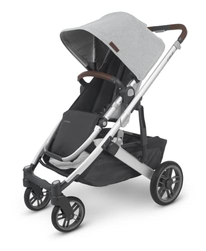 Cruz V2 Stroller - Stella (Grey Brushed mélange/Silver/Chestnut Leather) + MESA MAX - Jake (Charcoal)