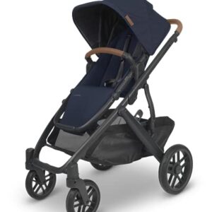 Vista V2 Stroller - NOA (Navy/Carbon/Saddle Leather) + Travel Bag for Vista, Vista V2, Cruz, Cruz V2