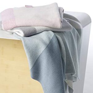 Knit Blanket - Grey/Plaid