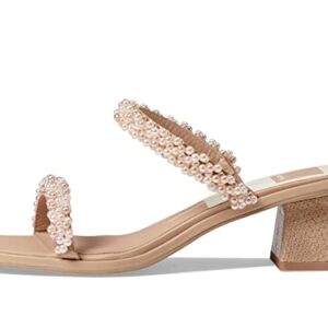 Dolce Vita Women's River Low, SCULPTURAL Heel, Blush Multi Pearls, 9.5