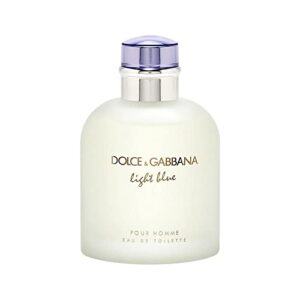 dolce & gabbana light blue for men eau de toilette spray, 4.2 ounce (tester/plain box)