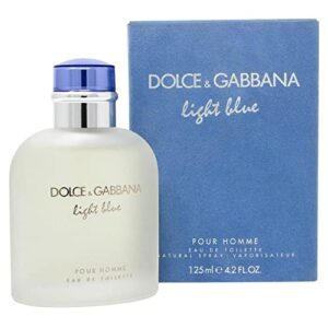 Dolce & Gabbana Light Blue for Men Eau de Toilette Spray, 4.2 Ounce (Tester/Plain Box)