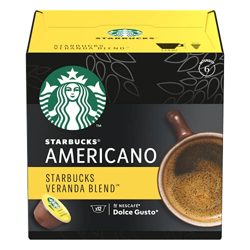 Dolce Gusto Starbucks Coffee Veranda Blend Americano, (Packaging May Vary), 12 Count (Pack of 3)