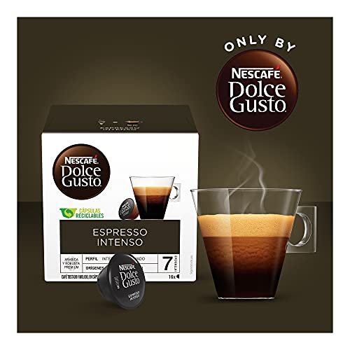 Nescafe Dolce Gusto Coffee Pods, Espresso Intenso, 16 capsules (Pack of 3)