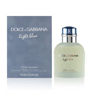 dolce & gabbana light blue pour homme eau de toilette spray 2.5 ounce
