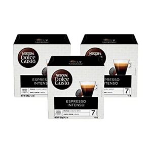 nescafe dolce gusto coffee pods, espresso intenso, 16 count (pack of 3)