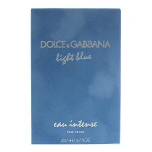 Dolce & Gabbana Light Blue Eau Intense for Men Eau De Parfum Spray, 6.7 Ounce