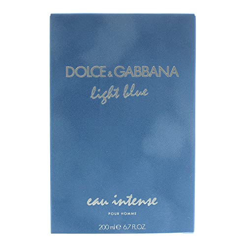 Dolce & Gabbana Light Blue Eau Intense for Men Eau De Parfum Spray, 6.7 Ounce