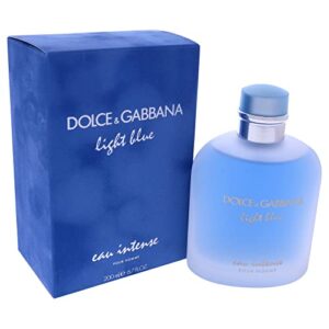 Dolce & Gabbana Light Blue Eau Intense for Men Eau De Parfum Spray, 6.7 Ounce