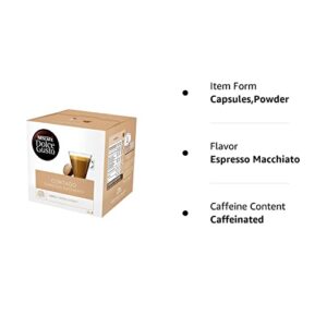 Dolce Gusto - Coffee Capsules, Cortado Espresso Macchiato, 1.86 Oz., (Pack of 3)