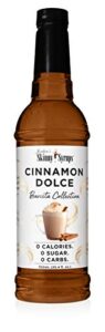 jordan’s skinny mixes syrups cinnamon dolce, sugar free flavoring, 25.4 oz