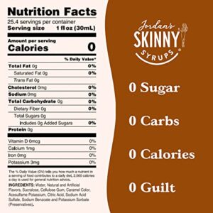 Jordan's Skinny Mixes Syrups Cinnamon Dolce, Sugar Free Flavoring, 25.4 Oz