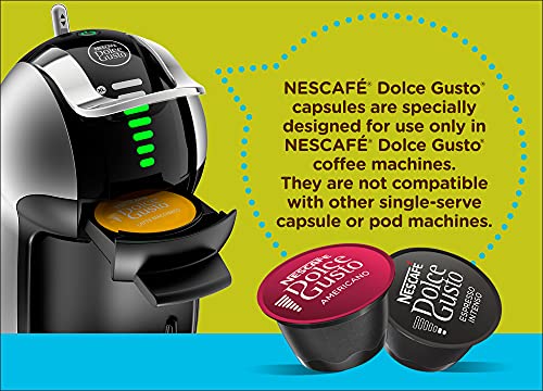 NESCAFÉ Dolce Gusto Coffee Machine, Genio 2, Espresso, Cappuccino and Latte Pod Machine,45 ounces, Silver