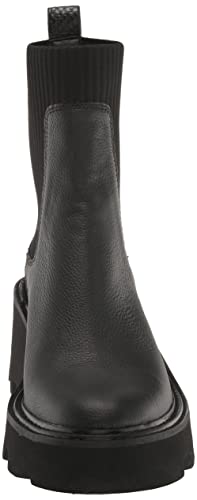 Dolce Vita Women's Hoven Fashion Boot, Black Leather H2O, 8.5