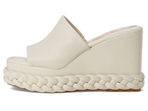 dolce vita women’s elene wedge sandal, ivory leather, 9