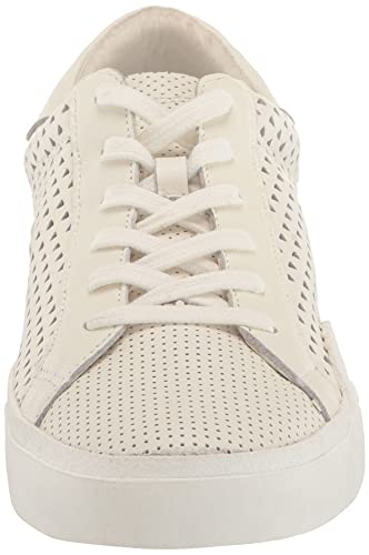 Dolce Vita Women's Zina PERF Sneaker, White Perforated Leather, 6.5