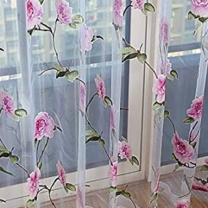 Dolce Mela DMC478 Sheer Curtain Panels 60 x 100 inch Tall Window Treatments, Paris Bedding & Home Decor