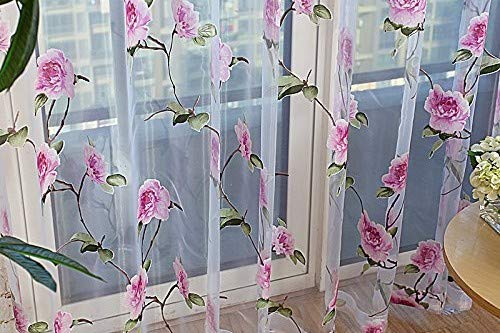 Dolce Mela DMC478 Sheer Curtain Panels 60 x 100 inch Tall Window Treatments, Paris Bedding & Home Decor