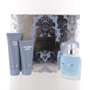 d & g light blue eau intense men 3 piece gift set – 3.3 oz eau de parfum spray by dolce & gabbana