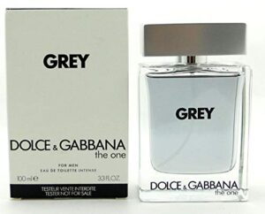 dolce & gabbana the one grey for men eau de toilette intense spray 3.4 ounce (tester)