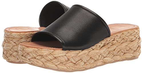 Dolce Vita Women's PABLOS Sandal, Black Leather, 8