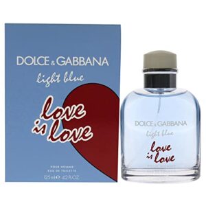 dolce & gabbana light blue love is love men 4.2 oz edt spray