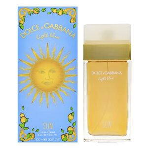 dolce & gabbana light blue sun edt spray 3oz women, 3oz (i0098864)