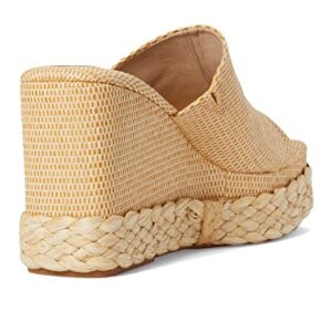 Dolce Vita Women's Elene Wedge Sandal, LT Natural Raffia, 8