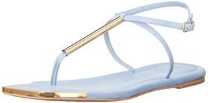 dolce vita women’s archey flat sandal, sky blue stella, 9