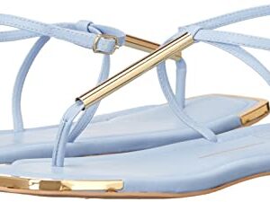 Dolce Vita Women's ARCHEY Flat Sandal, Sky Blue Stella, 9