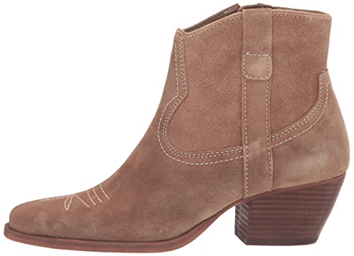 Dolce Vita Women's SILMA Ankle Boot, Truffle Suede, 8