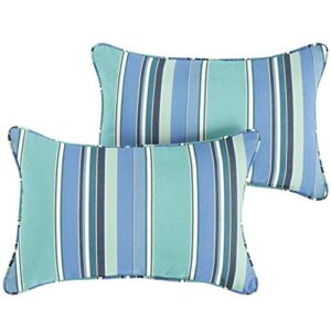 mozaic home sunbrella dolce oasis outdoor pillow set, 2 count (pack of 1)