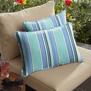 Mozaic Home Sunbrella Dolce Oasis Outdoor Pillow Set, 2 Count (Pack of 1)