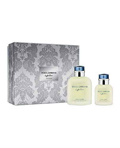 Light Blue by Dolce & Gabbana Gift Set - 4.2 oz Eau De Toilette Spray 1.3 oz Eau De Toilette Spray Men