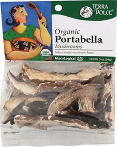 terra dolce organic portabella mushrooms, 0.5 ounce