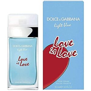 d & g light blue love is love by dolce& gabbana, edt spray 1.7 oz