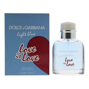 d & g light blue love is love by dolce & gabbana, edt spray 2.5 oz