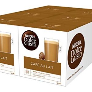 Nescafé Dolce Gusto Café au lait, Pack of 6, 6 x 16 Capsules