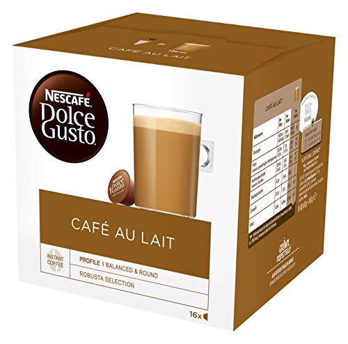 Nescafé Dolce Gusto Café au lait, Pack of 6, 6 x 16 Capsules