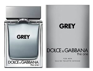 dolce & gabbana the one grey intense for men eau de toilette spray, 3.3 ounce