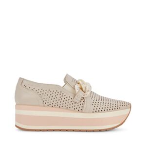 Dolce Vita Women's JHENEE PERF Sneaker, Sand Nubuck, 6.5