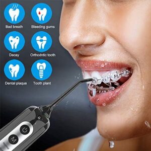 Cordless Water Dental Flosser Teeth Cleaner, INSMART Professional 300ML Tank DIY Mode USB Rechargeable Dental Oral Irrigator for Home and Travel, IPX7 Waterproof 4 Modes Irrigate for Oral Care