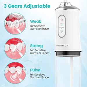 Water Flosser for Teeth Cordless Water Flossers Dental Oral Irrigator with DIY Mode 4 Jet Tips, IPX7 Waterproof,Portable and Rechargeable for Home&Travel