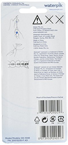 Waterpik Orthodontic Tips Pro OD-100E 2 pk (Pack of 3)