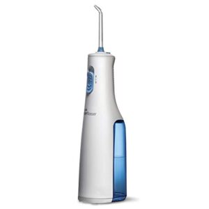 Waterpik WF-02 Cordless Express Water Flosser - Battery Powered and Shower-Friendly Portable Waterflosser for Travel & Home Use, White
