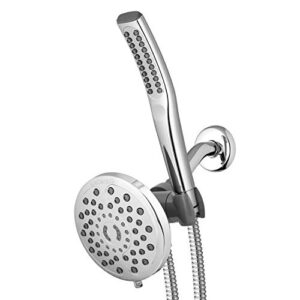 waterpik 7-mode power wand shower spa system with 6-foot hose and powerpulse therapeutic massage, chrome (xib-663e-sbx-183e)