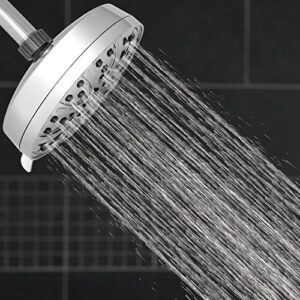 Waterpik XMT-633E High Pressure 6-Mode Rain Shower Head With PowerPulse Massage, 1.8 GPM, Chrome